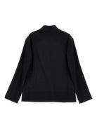 Blazer per bambina Monnalisa nero con tasche a filetto 41G100 7231 0050 MONNALISA KIDS 