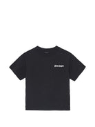 T-shirt per bambino Palm Angels Kids nera con stampa logo F6PAJBTH017 110 PALM ANGELS KIDS 