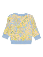 Maglione per neonato ETRO Kids azzurro con motivo Paisley GX9520 X0003 638 ETRO KIDS 