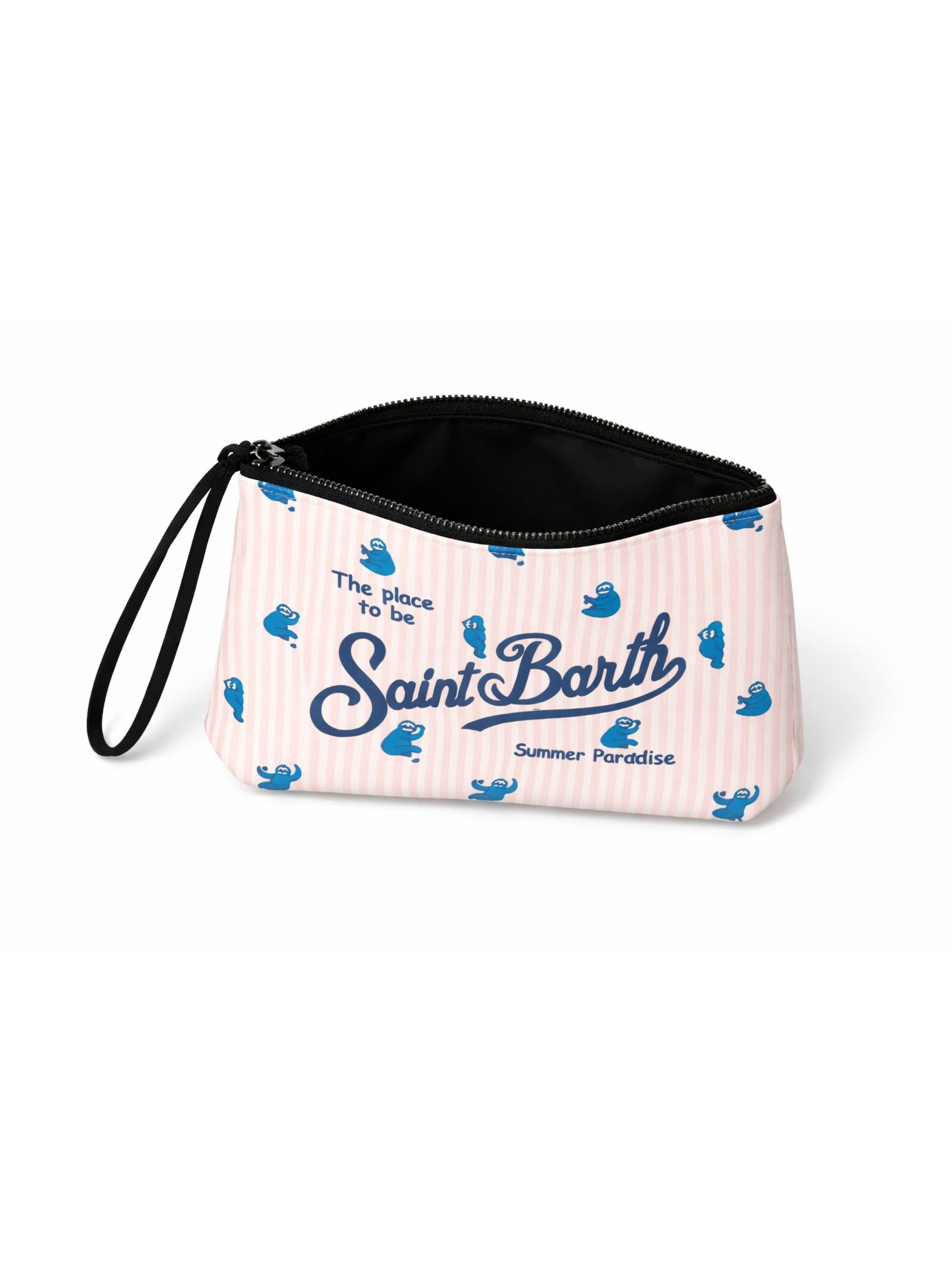 Pochette Aline MC2 Saint Barth multicolore con stampa grafica bradipi ALIN001 02111L MC2 ST. BARTH KIDS 