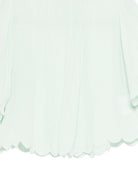 Blusa per bambina Stella McCartney Kids verde con orlo smerlato TY5A91 Z3556 772 STELLA McCARTNEY KIDS 