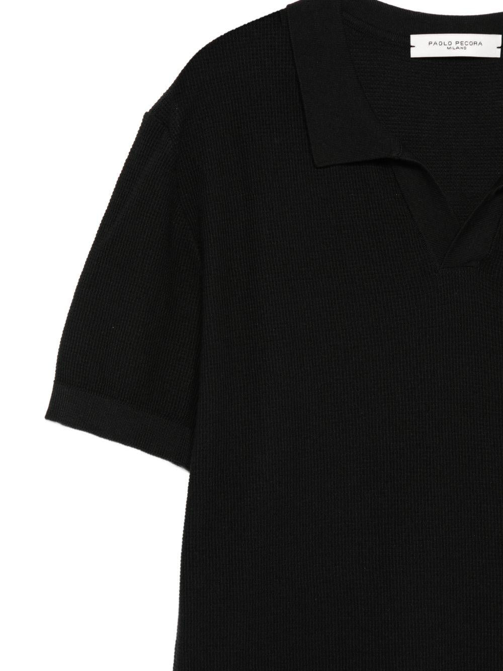 T-shirt per bambino Paolo Pecora Kids  con scollo a V PP4178 NERO PAOLO PECORA KIDS 