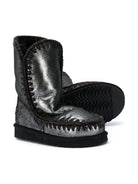Stivali con cuciture a contrasto per bambina Mou Kids nero con punta tonda FW101000C MGBLK MOU KIDS 