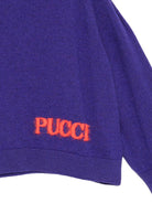 Maglione per bambina Emilio Pucci Kids viola con collo alto PZ9A00 Z2362 529 EMILIO PUCCI KIDS 