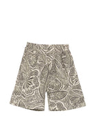Shorts per bambino Paolo Pecora Kids verde oliva con tasche stampate PP4295 OLIVA PAOLO PECORA KIDS 