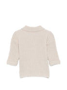 Cardigan per neonato Douuod Kids beige con revers a punta DZ2540 Z3404 107 DOUUOD KIDS 
