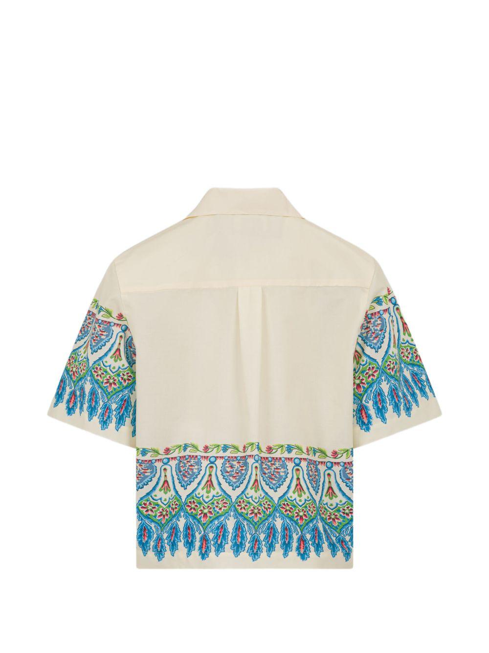 Camicia per bambino Etro Kids beige con motivo paisley GY5P71 P0601 106MC ETRO KIDS 