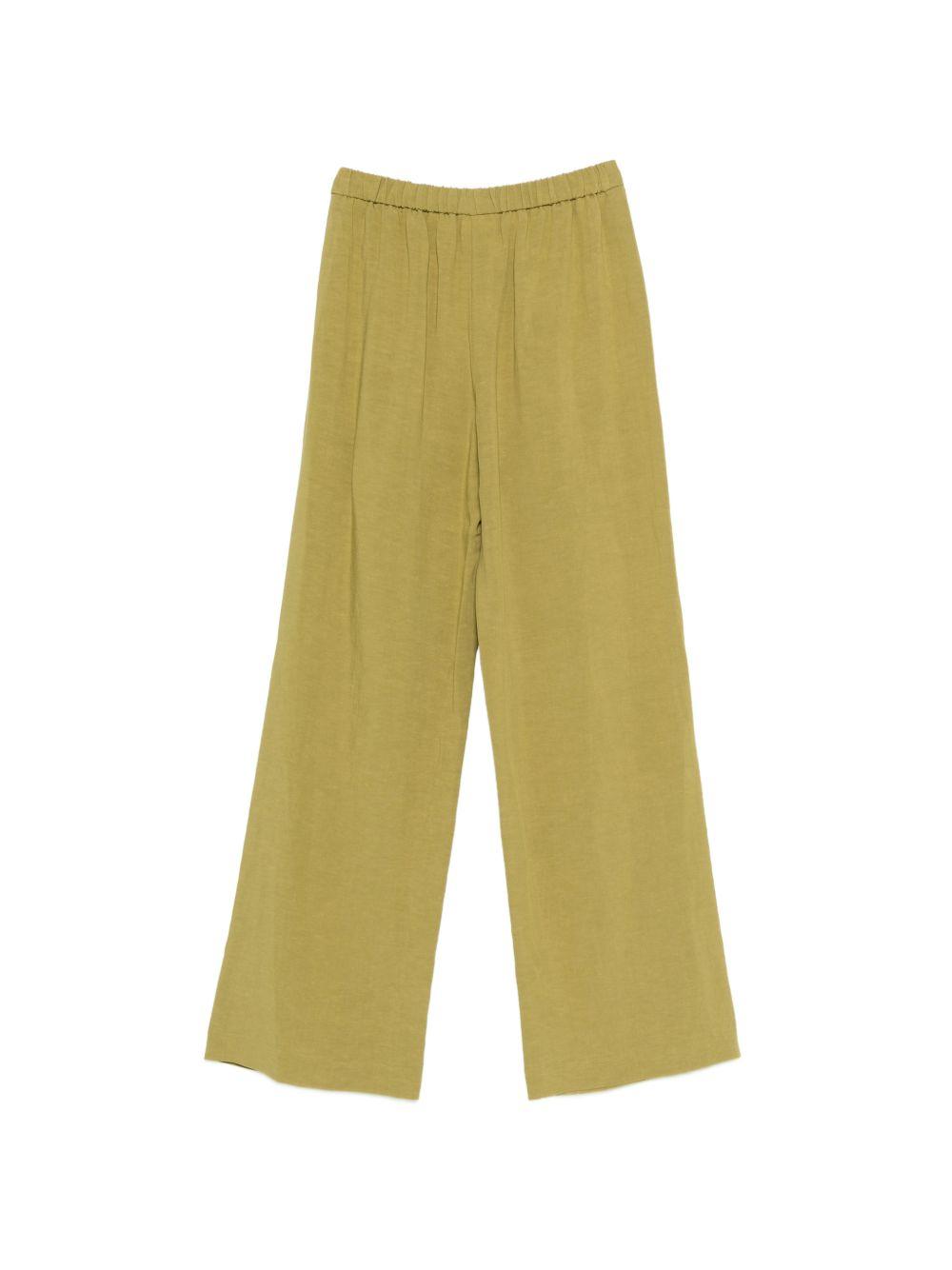 Pantaloni a pieghe Merci verde oliva a gamba larga P345L OLIVE MERCI 