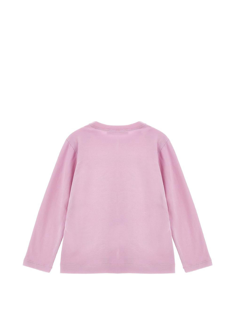 T-shirt per bambina Monnalisa Kids rosa con stampa a fiori 11H615 8201 0063 MONNALISA KIDS 