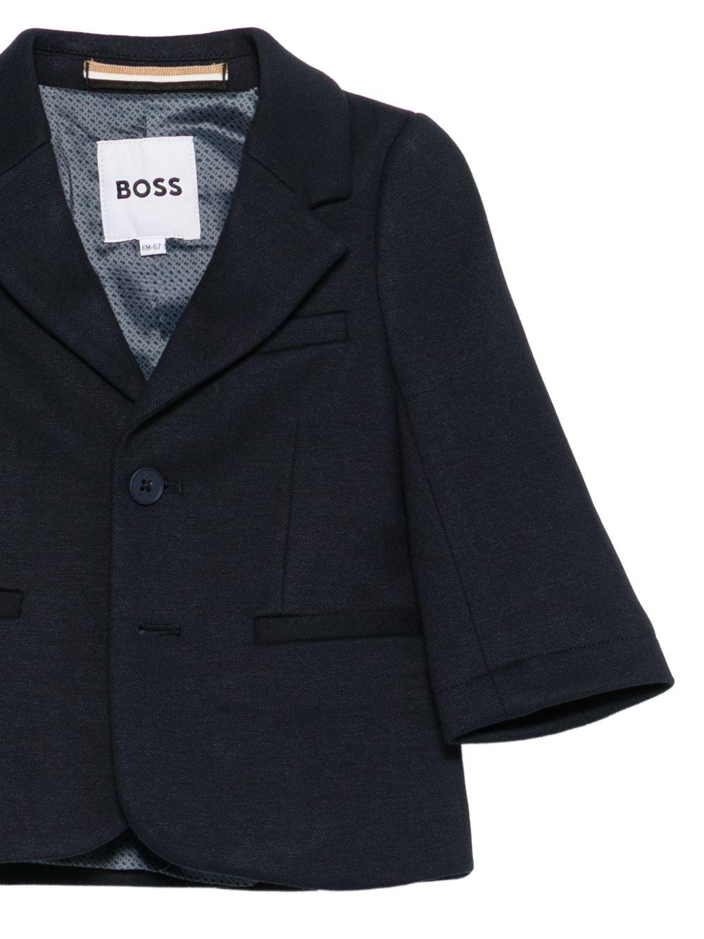 Giacca per neonato Boss Kids blu con revers classici J52864 862 BOSS KIDS 