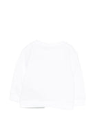 Felpa per neonato Balmain Kids bianca con bottoni BY4540 Z3183 100CE BALMAIN KIDS 