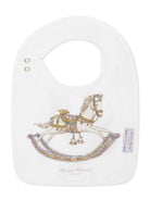 Bavaglino per neonati Atelier Choux bianco con stampa BI-CS-ROH O-U ATELIER CHOUX PARIS KIDS 