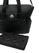 Borsa fasciatoio Mommy per neonati Moncler Enfant nera con tracolla regolabile L19515D00001M6811 999 MONCLER ENFANT 