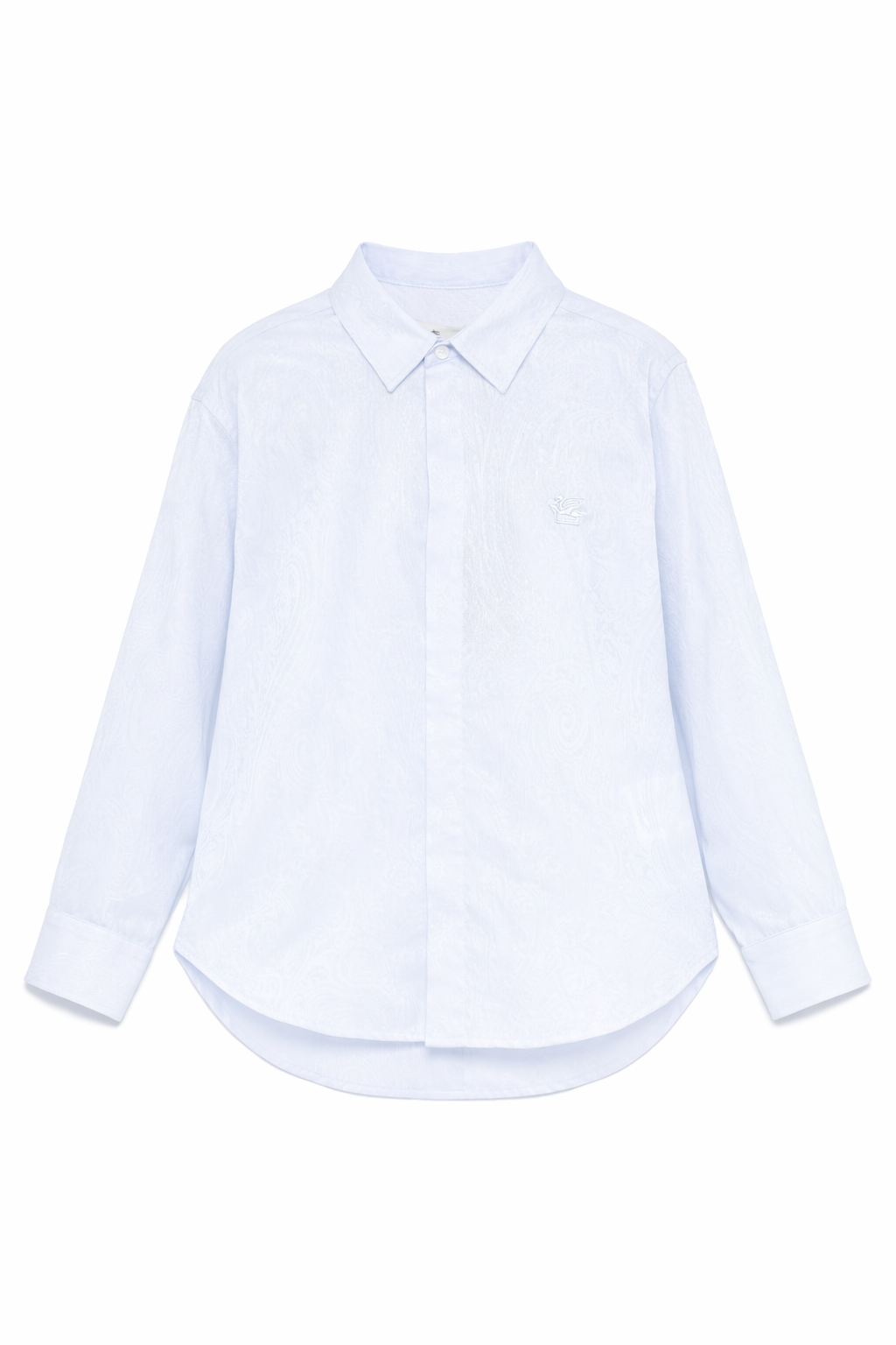 Camicia per bambino Etro Kids azzurra con effetto jacquard GW5P10 P0472 600 ETRO KIDS 