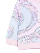 Felpa per neonata Emilio Pucci Junior multicolore con stampa iride all-over PZ4010 Z3343 51SCE EMILIO PUCCI KIDS 