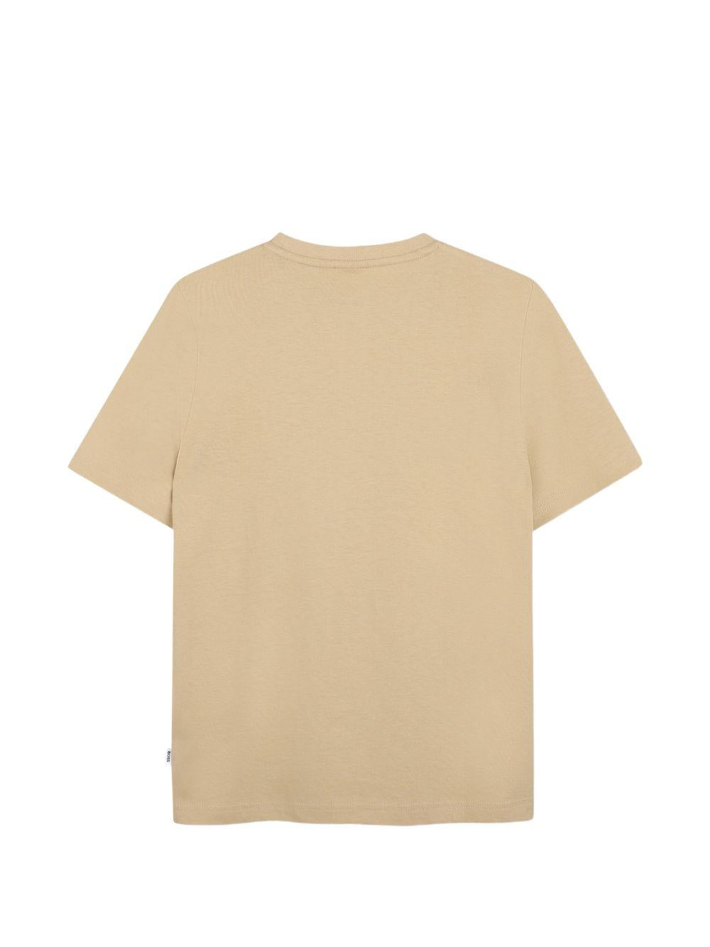 T-shirt per bambino Boss Kids beige con stampa grafica J52979 249 BOSS KIDS 