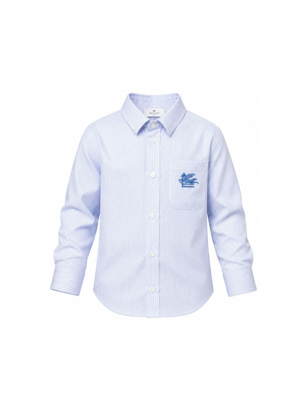 Camicia per bambino Etro Kids azzurra con design a righe GZ5H50 P0639 100BL ETRO KIDS 