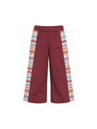 Pantaloni sportivi per bambina Missoni Kids bordeaux con bande laterali MZ6A00 Z3183 530 MISSONI KIDS 