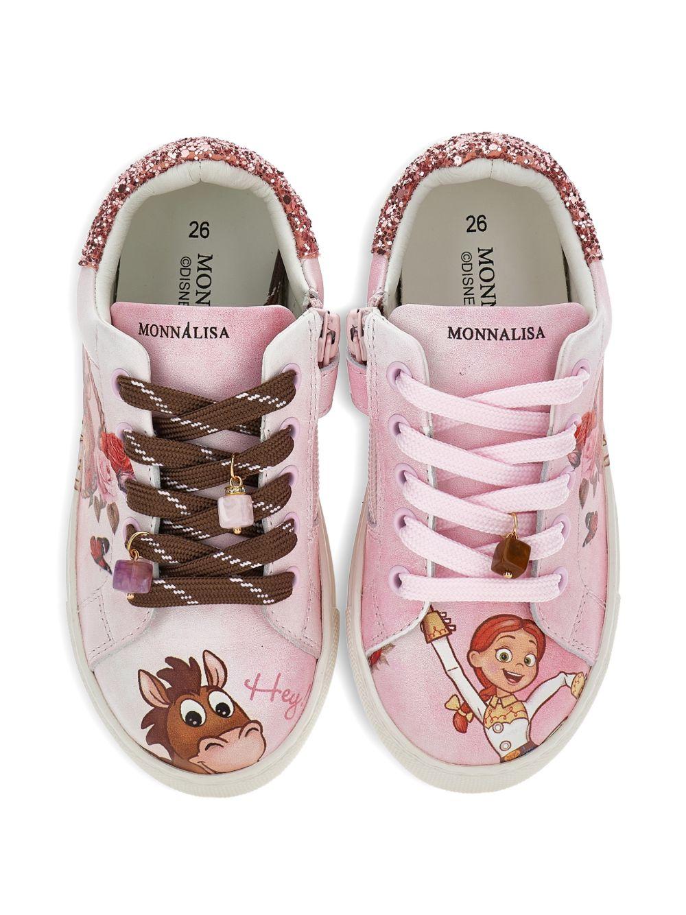 Sneakers per bambina Monnalisa Kids rosa con stampa grafica Toy Story 8CH003 8771 094F MONNALISA KIDS 