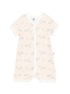 Tutina per neonato Petit Bateau arancione con design a righe verticali A0FIR 01 PETIT BATEAU KIDS 
