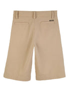 Shorts per bambino Boss Kids beige con finitura a rilievo J52923 249 BOSS KIDS 