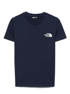 T-shirt per bambino The North Face Kids blu con dettaglio logo NF0A87T4 8K21 THE NORTH FACE KIDS 