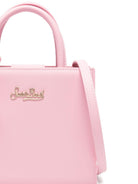 Borsa Shop mini MC2 Saint Barth rosa con targhetta logo metallica sul fronte SHBM0002 00011L MC2 ST. BARTH KIDS 