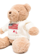 Orsetto Flag per bambini Polo Ralph Lauren Kids bianco con logo intarsiato 320695852 005 Ralph Lauren kids 