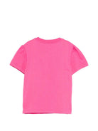 T-shirt per bambina Missoni Kids rosa con logo decorato MY8A91 Z3672 513 MISSONI KIDS 