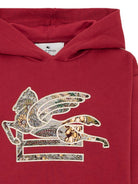 Felpa per bambino Etro Kids rossa con stampa Pegaso sul davanti GZ4P40 Z3183 52C ETRO KIDS 