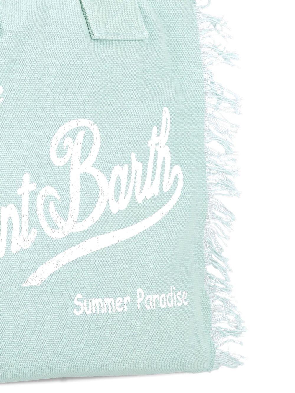 Borsa Vanity MC2 Saint Barth verde salvia con stampa logo sul davanti VANI001 00160L MC2 ST. BARTH KIDS 