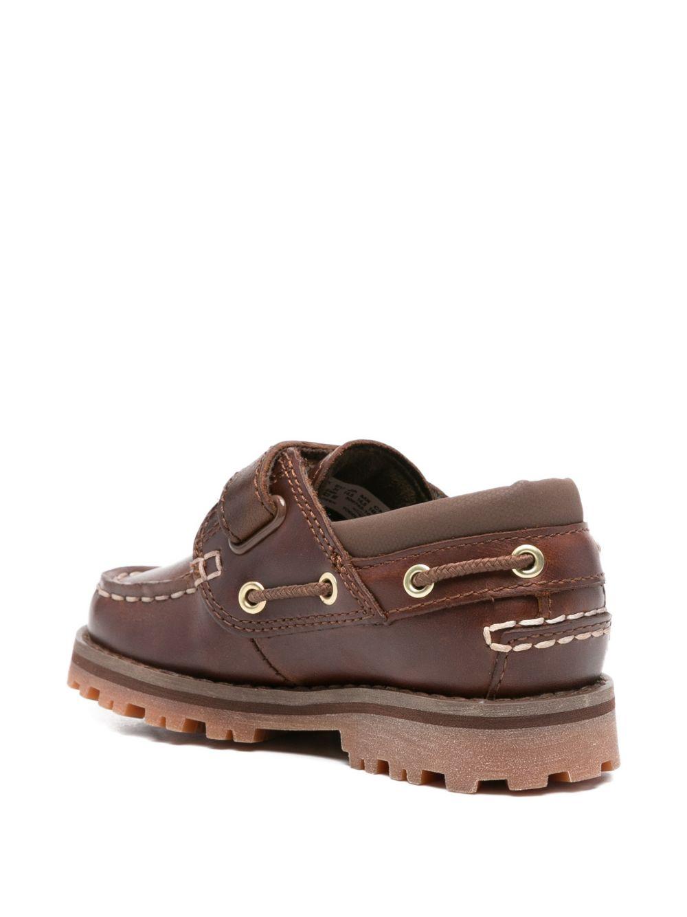 Scarpe da barca per bambini Timberland Kids marroni con chiusura a strappo TB0A5P7A EM61 TIMBERLAND KIDS 