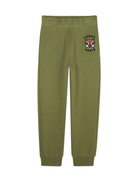 Pantaloni sportivi per bambino Kenzo Kids verdi con ricamo Tiger K61455 64T KENZO KIDS 