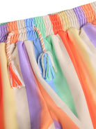 Shorts per bambina Molo Nicci multicolore con motivo a righe 8S26P301 9525 MOLO KIDS 