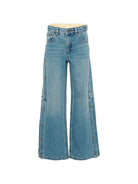 Jeans per bambina Stella McCartney Kids in denim con aperture laterali TY6C80 Z0746 665 STELLA McCARTNEY KIDS 
