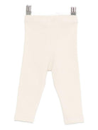 Pantaloni per neonati Donsje beige con pupazzo di neve ricamato 3042802 00004 DONSJE 