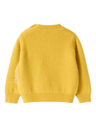 Maglione per neonato Il Gufo giallo con ricamo porcospino e ghianda A25GMA0021EM220 224 IL GUFO KIDS 
