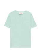 T-shirt per bambino MC2 Saint Barth Kids verde chiaro con stampa a rilievo POT0002 01230L MC2 ST. BARTH KIDS 