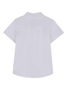 Camicia per neonato BOSS Kidswear bianca a maniche corte J52845 10P BOSS KIDS 