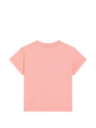 T-shirt per neonata Dolce & Gabbana Kids rosa con stampa Carretto Siciliano L2JTIT G7P5V F3429 DOLCE & GABBANA KIDS 