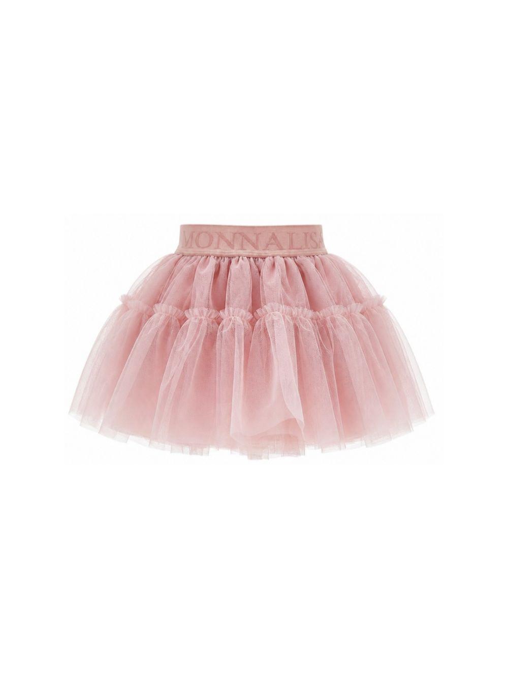 Gonna per neonata Monnalisa Kids rosa con trama in tulle 37HGON T9945 0063 MONNALISA KIDS 
