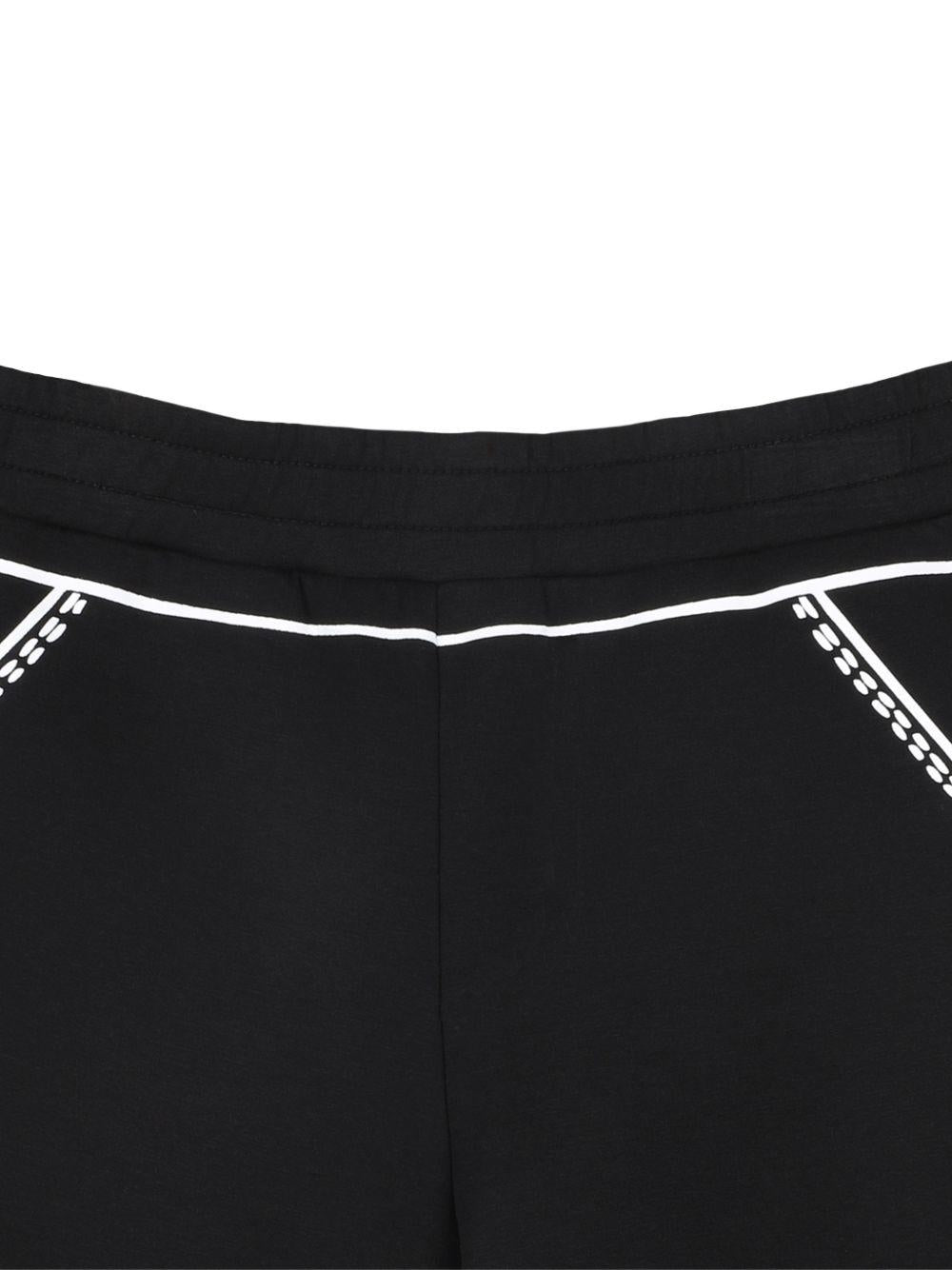 Shorts per bambina The Marc Jacobs Kids nero con dettaglio decorativo W60736 09B THE MARC JACOBS KIDS 