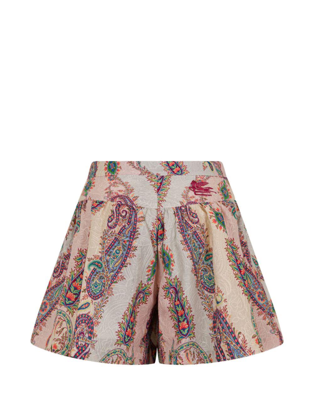 Shorts per bambino Etro Kids multicolore con stampa Paisley GY6A69 U0268 501MC ETRO KIDS 