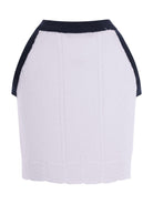 Canotta per bambina Balmain Kids bianca e nera con dettagli bottoni dorati BY9A32 X0018 100BL BALMAIN KIDS 