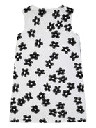 Abito per bambina The Marc Jacobs Kids bianco con stampa floreale W60721 126 THE MARC JACOBS KIDS 