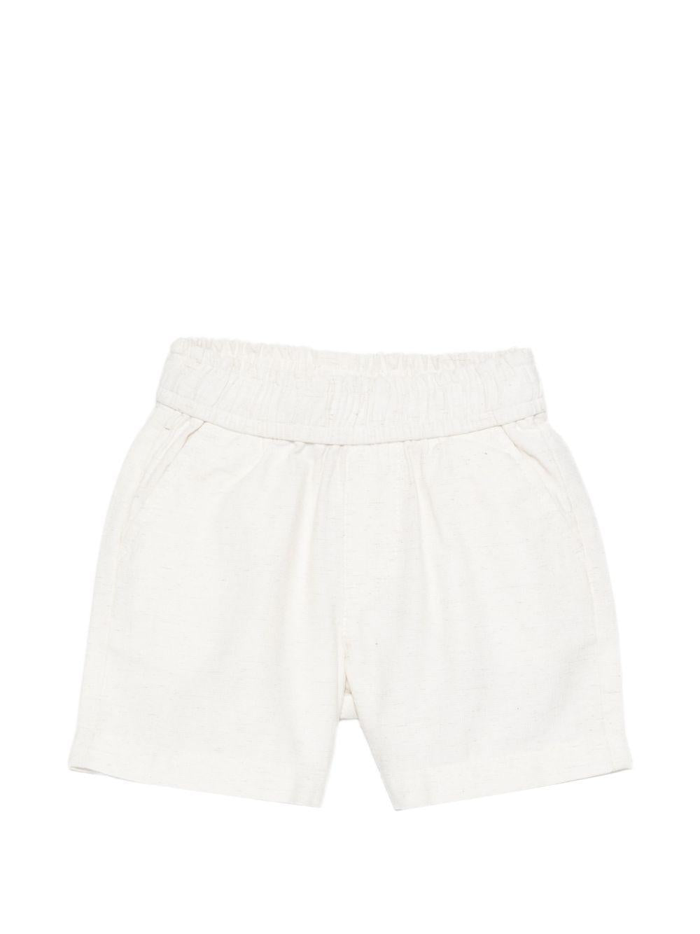 Shorts per neonato Trussardi Junior beige con tasche a filetto TIP26063BE BEIGE N.E. TRUSSARDI KIDS 