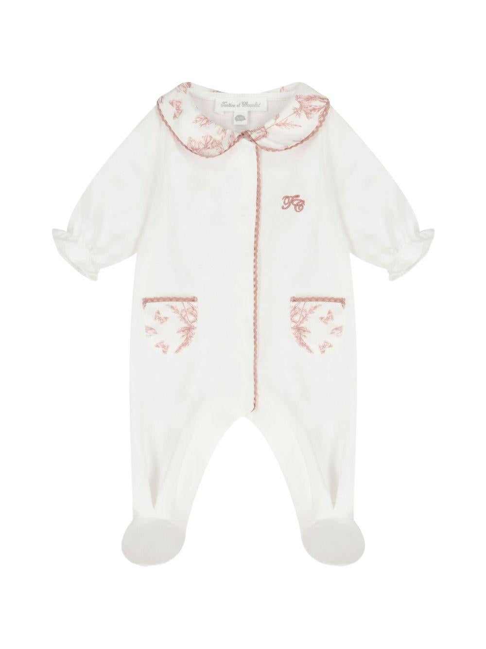 Tutina per neonata Tartine Et Chocolat bianca con stampa a fiori CC54160 30 TArtine & Chocolat KIDS 
