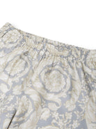 Pantaloni sportivi per bambina Versace Kids grigio con stampa Barocco 10185141A11195 5E340 VERSACE KIDS 