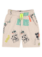 Bermuda per bambino Billieblush beige con stampa U21724 130 BILLIEBLUSH KIDS 