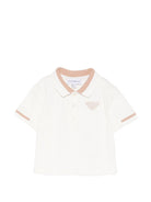 T-shirt per neonato Emporio Armani Kids beige con logo aquila sul davanti EB001322 AF16641 U0003 EMPORIO ARMANI KIDS 